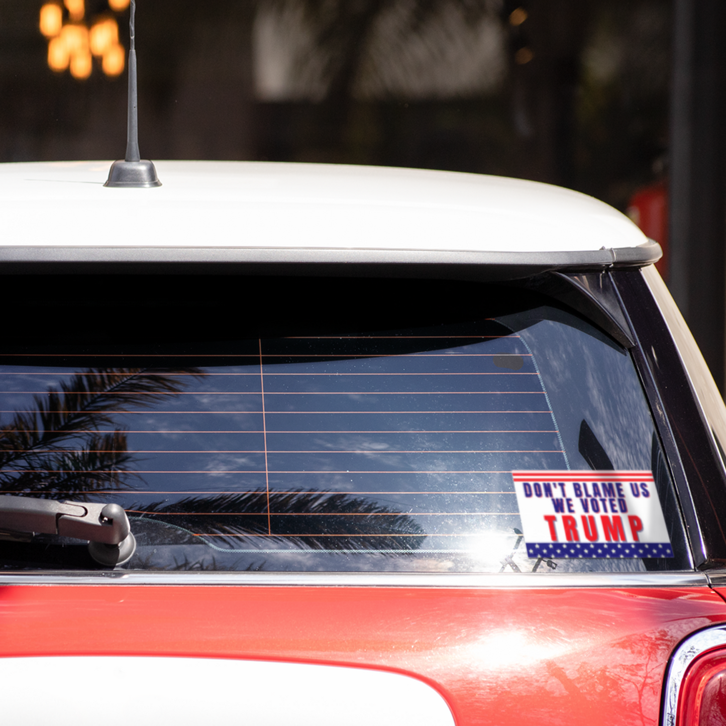 Don't Blame Us We Voted Trump Window Sticker Decals