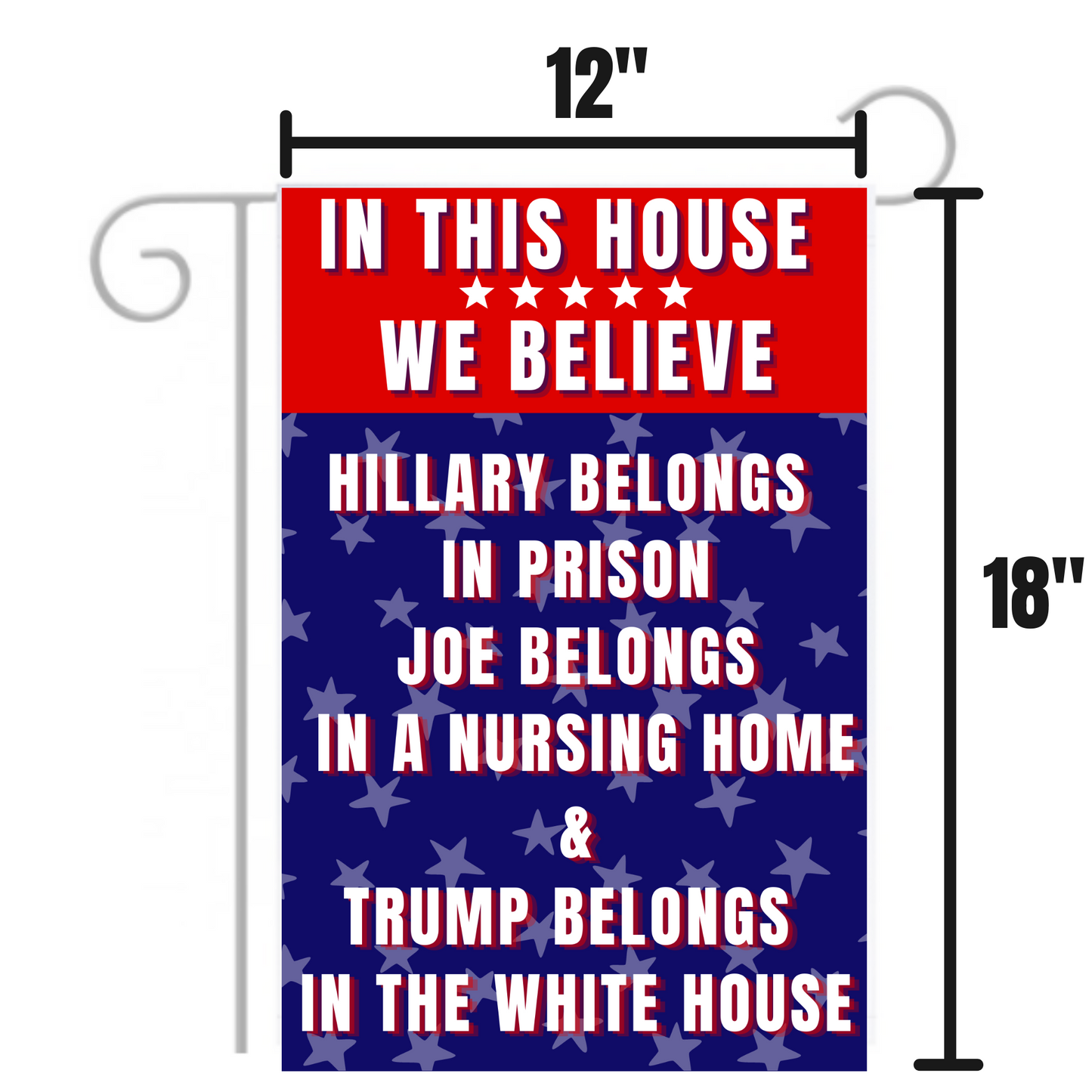 Biden for Nursing Home Funny Garden Flag