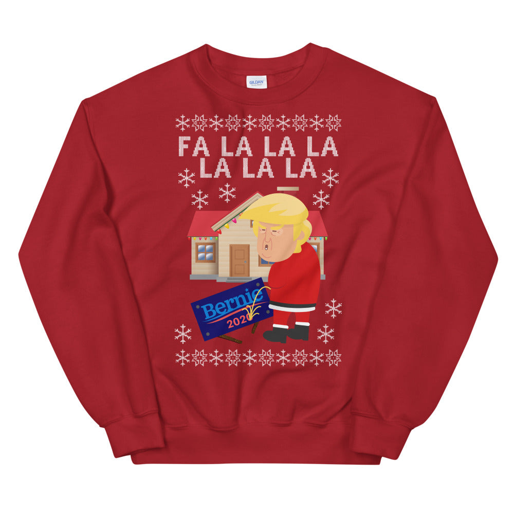 Caroling Trump Ugly Christmas Sweater Dissing Bernie Xmas Sweatshirt