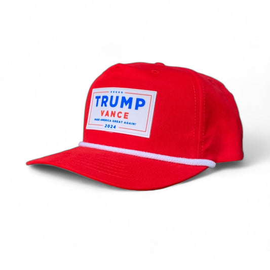 Trump Vance 2024 Make America Great Again Red Rope Hat