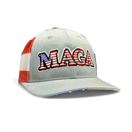 MAGA Patriotic USA Mesh Back Trucker Hat