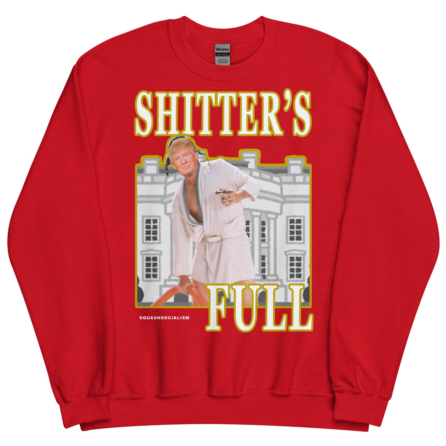 Trump "Shitter's Full" Ugly Christmas Sweater