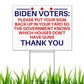 Anti Biden Pro 2nd Amendment 18"x12" Double-Sided Yard Sign