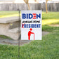 Pesky Patriot Joe Biden Nursing Home Resident Garden Flag | Funny Anti Biden 12x18 Double-Sided Flag Banner for Lawn and Garden | Great Gift Idea for Trump Supporter Republicans
