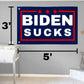 Joe Biden Sucks Wall Flag | Funny Anti Biden 3x5 ft Single-Sided Banner with Grommets | Great Gift Idea for Trump Supporter Republicans