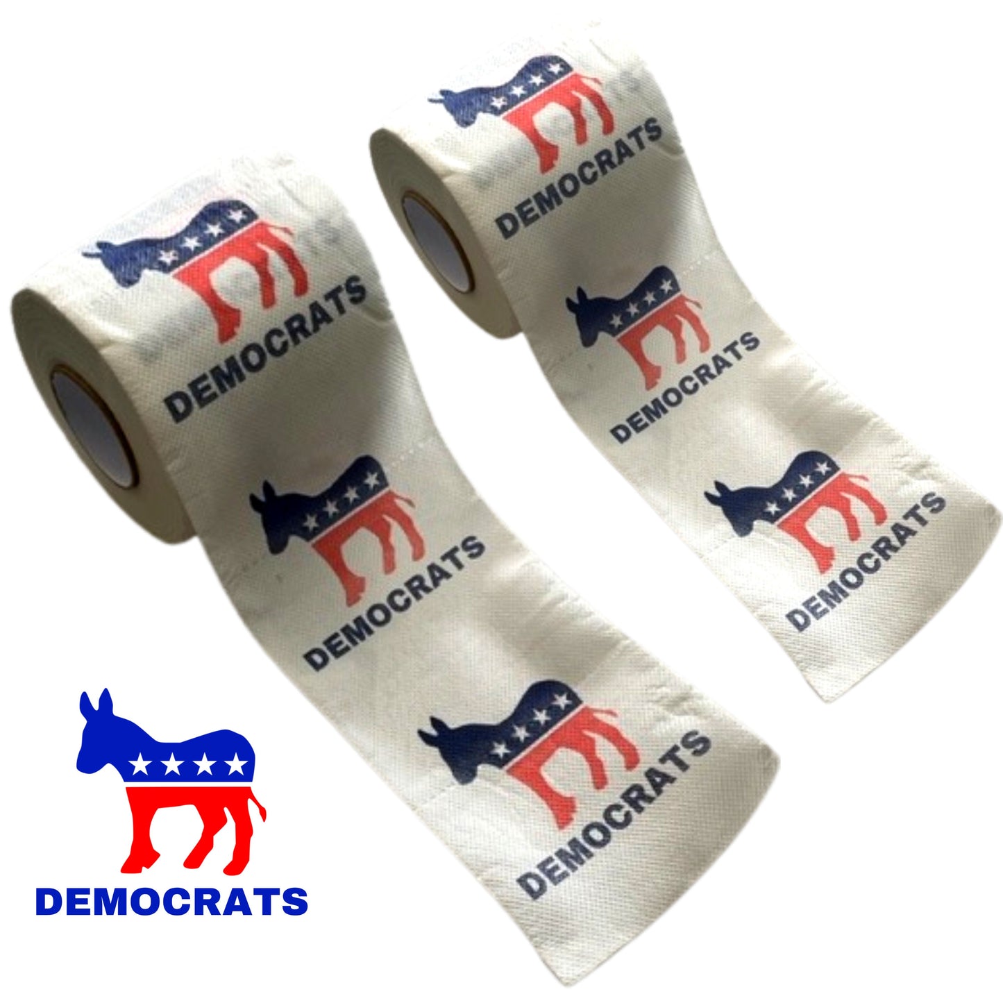 Democrat Party Toilet Paper Rolls | 2-Pack