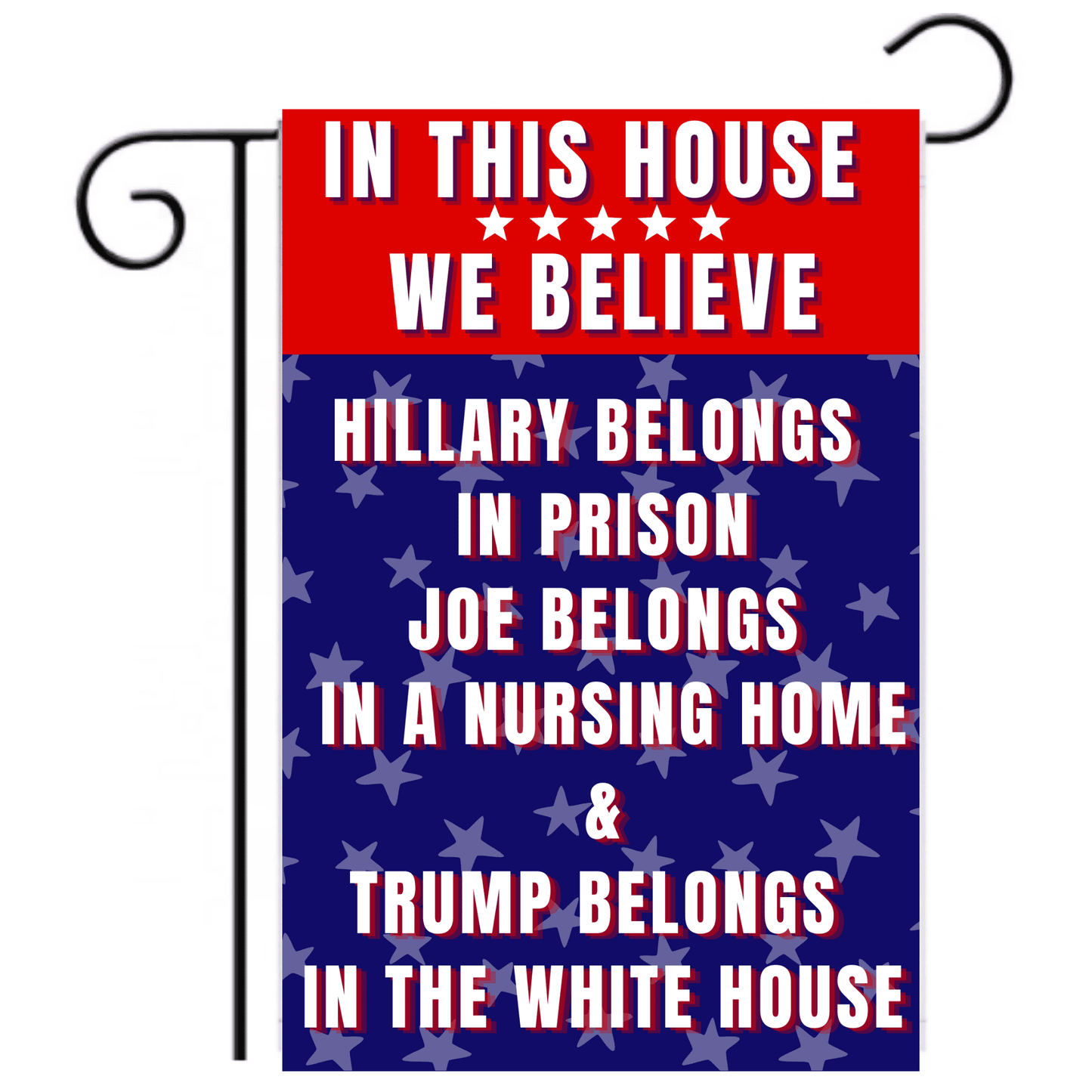 Biden for Nursing Home Funny Garden Flag - 2 Pieces