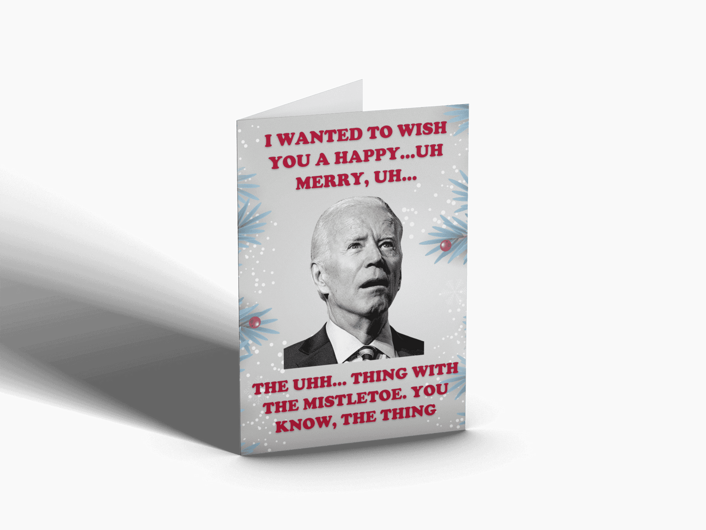 Let's Go Brandon Anti-Biden Christmas Card