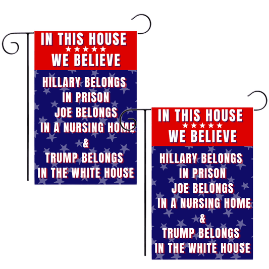 Biden for Nursing Home Funny Garden Flag - 2 Pieces