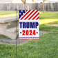 LiberTee Trump for President 2024 Outdoor Garden Flag | Trump 24 Save America 12x18 Flag Banner for Lawn or Garden | Patriotic Flag for MAGA Supporters
