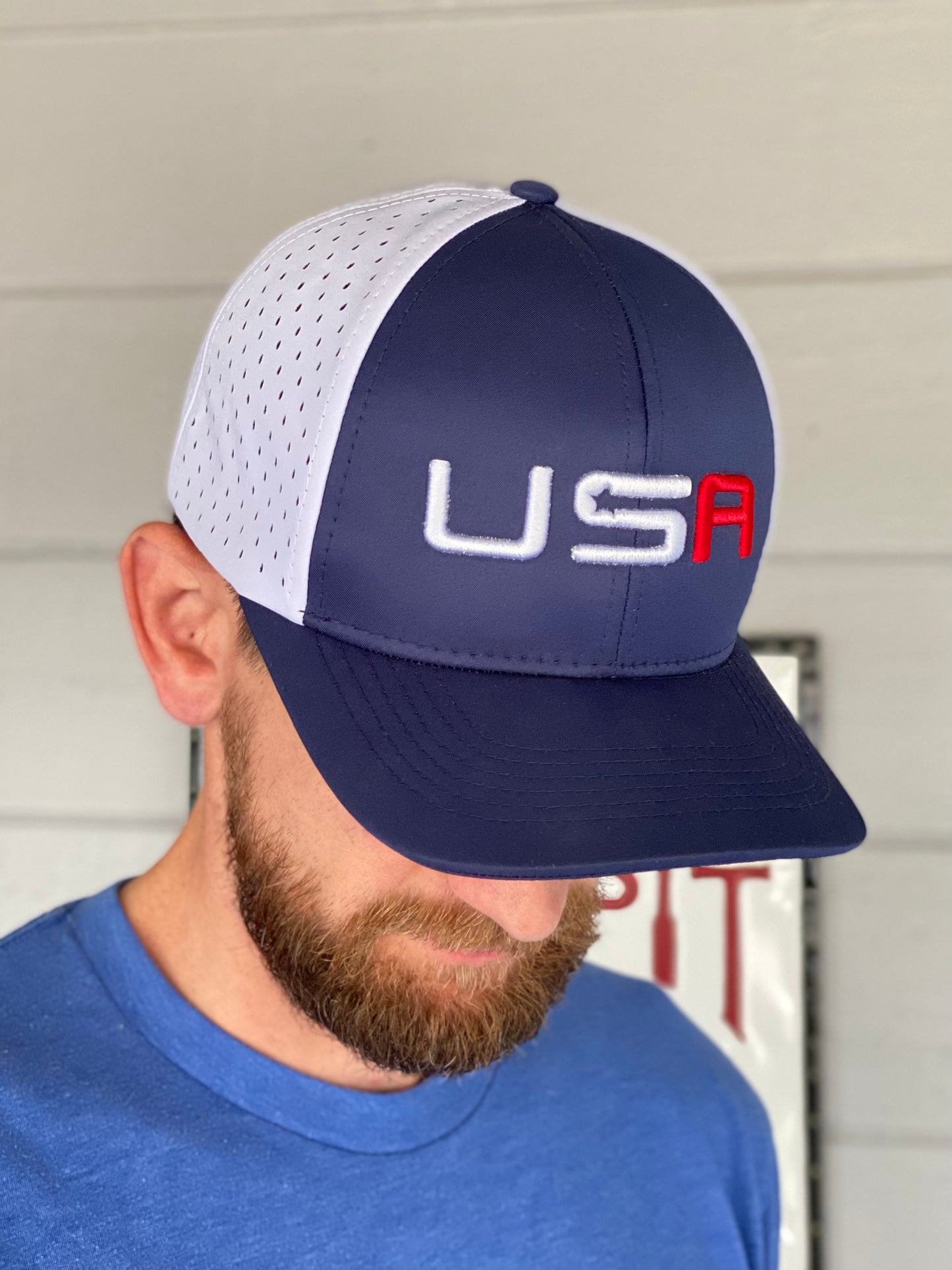 Team USA Athletic Trucker Style Adjustable Hat