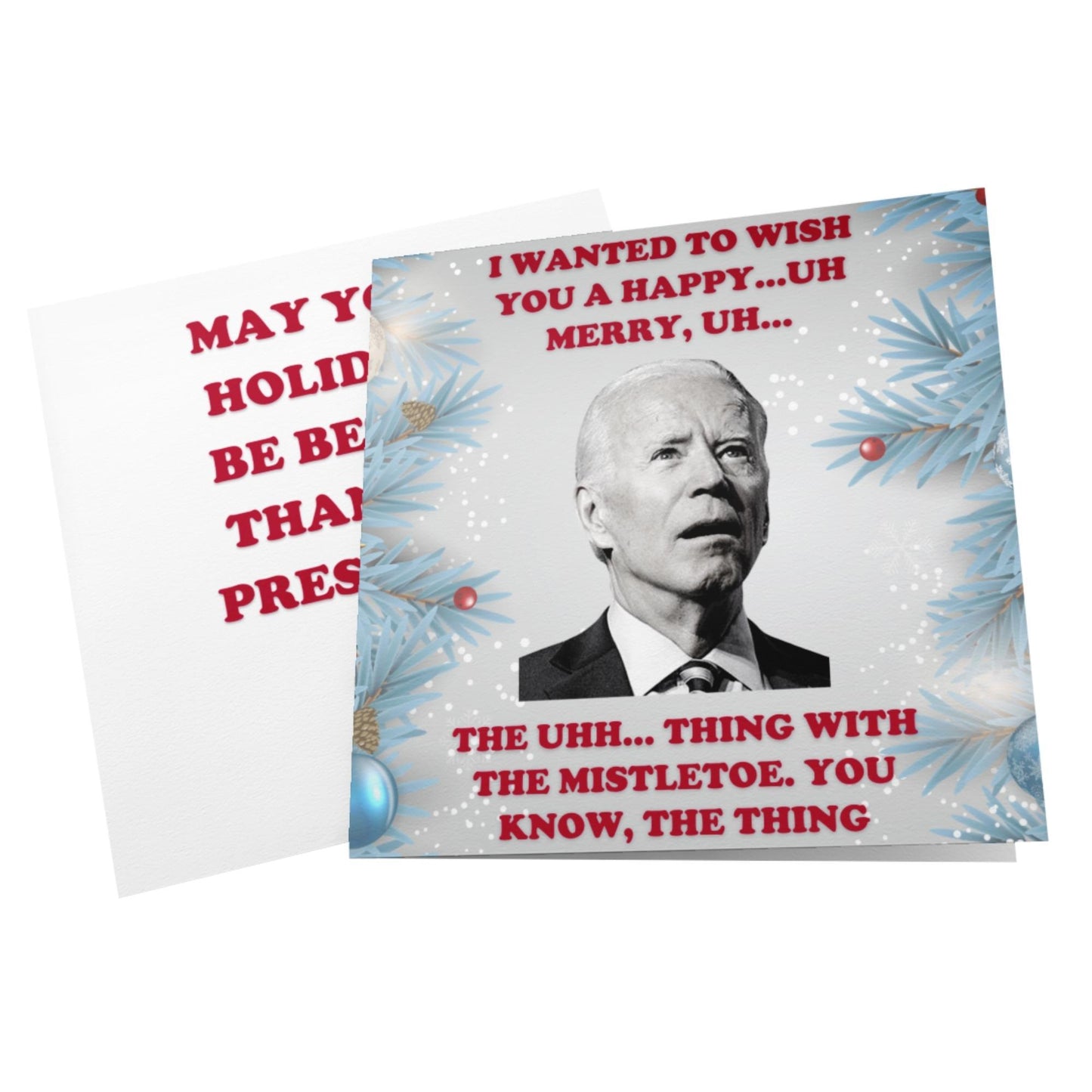 Let's Go Brandon Anti-Biden Christmas Card