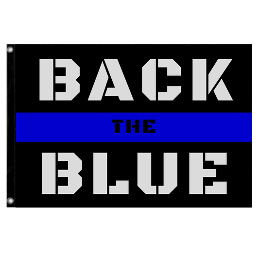 Back the Blue Police Flag - 2 Pieces