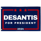DeSantis '24 Flag | 3'X5' Ron DeSantis for President 2024 Flag with Grommets - 2 Pieces