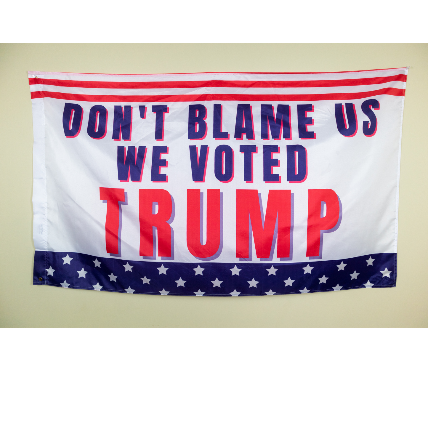 Don't Blame Us We Voted Trump 3x5 Flag