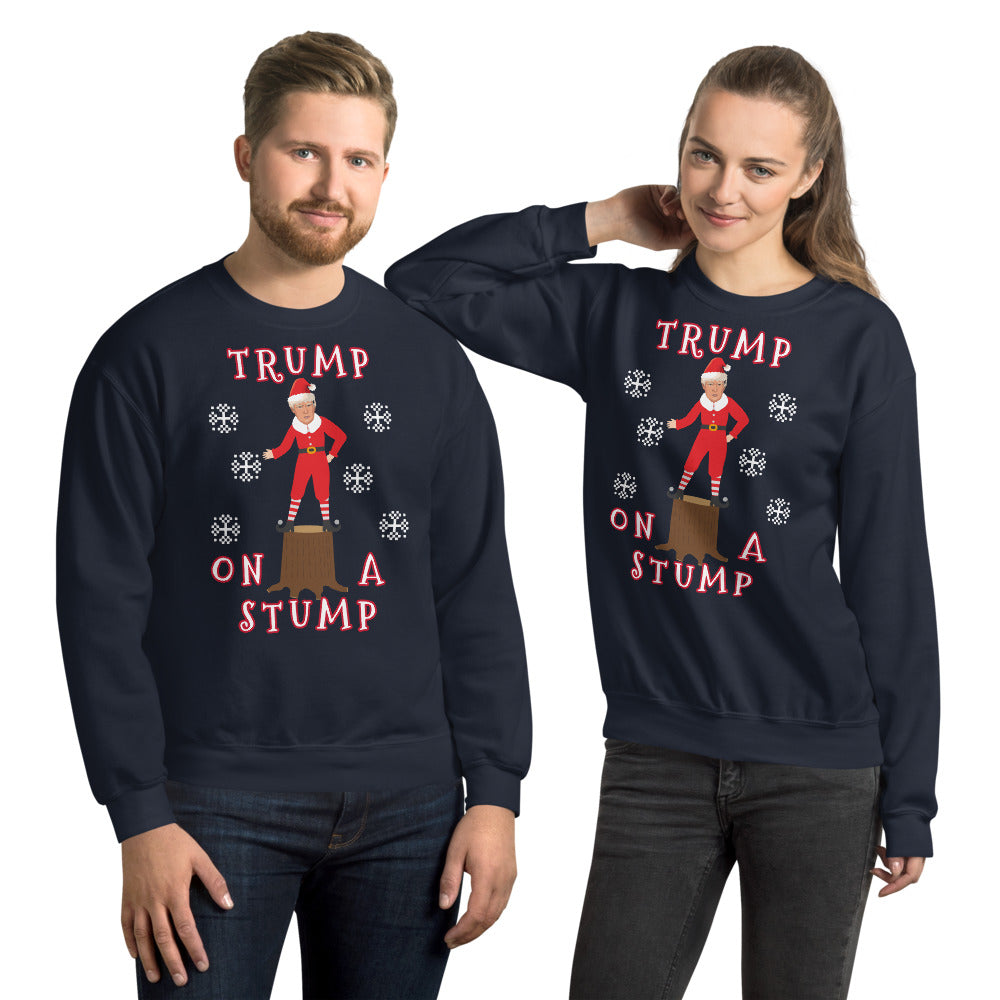Trump On A Stump Christmas Sweater