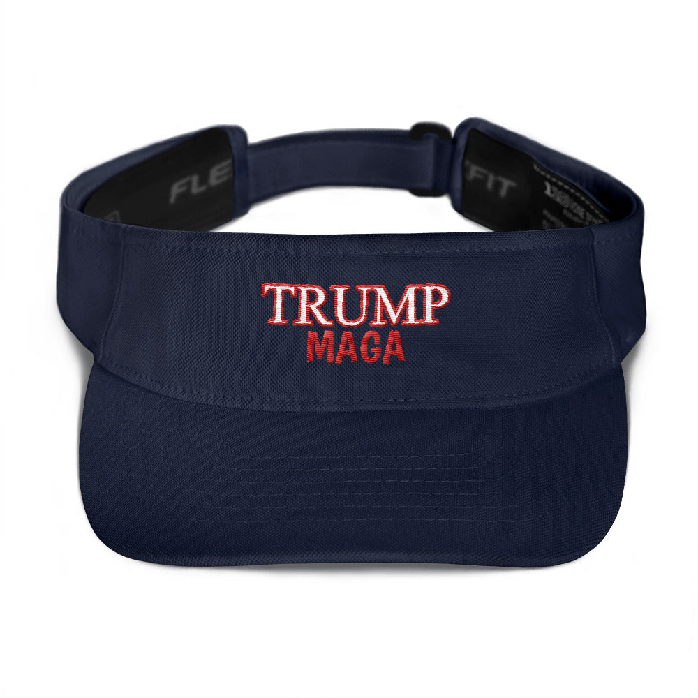 Trump maga red outline visor