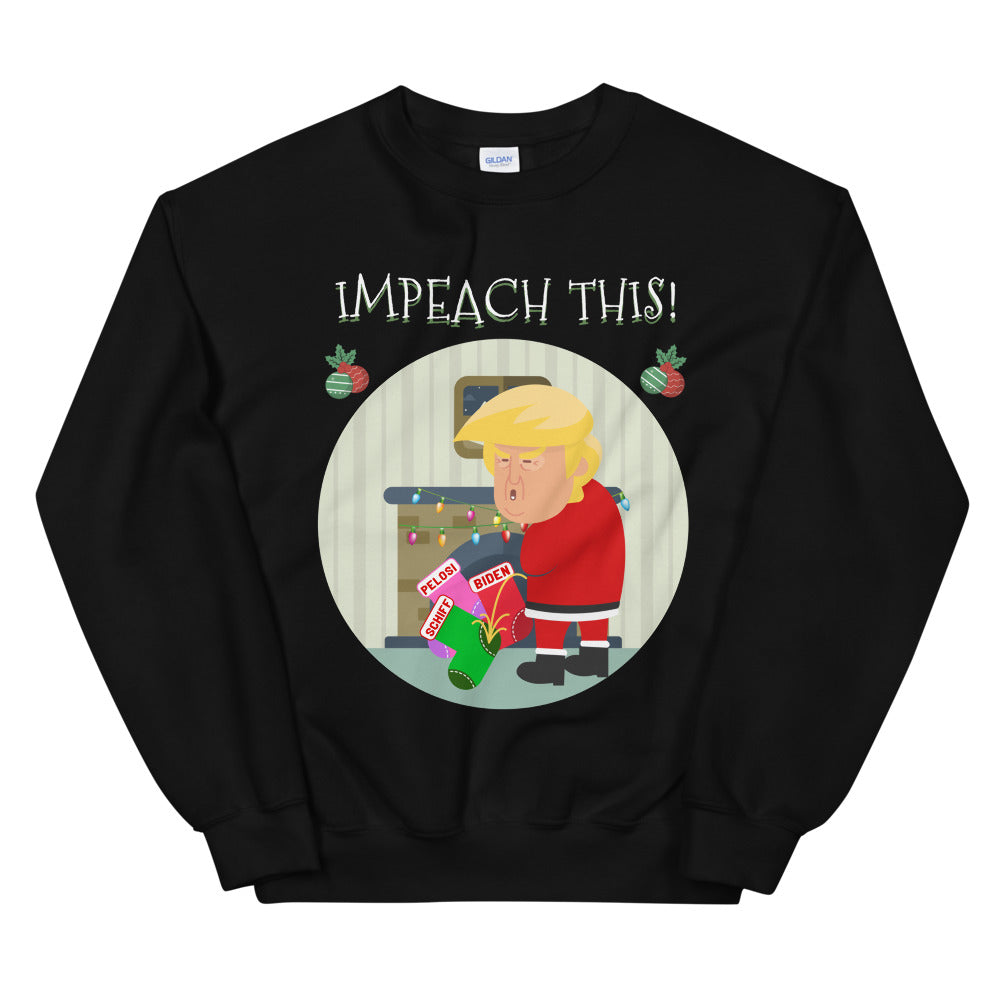 Funny Impeach This Donald Trump Ugly Christmas Sweater for Men and Women