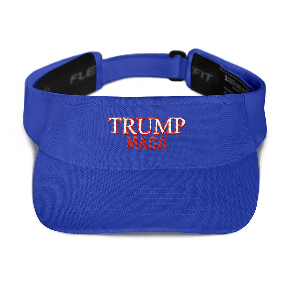 Trump maga red outline visor