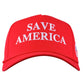 Donald Trump Red Save America Hat | Trump 2024 MAGA Style USA Trucker Hat for Republicans and President Supporters | Great for Trump Rally