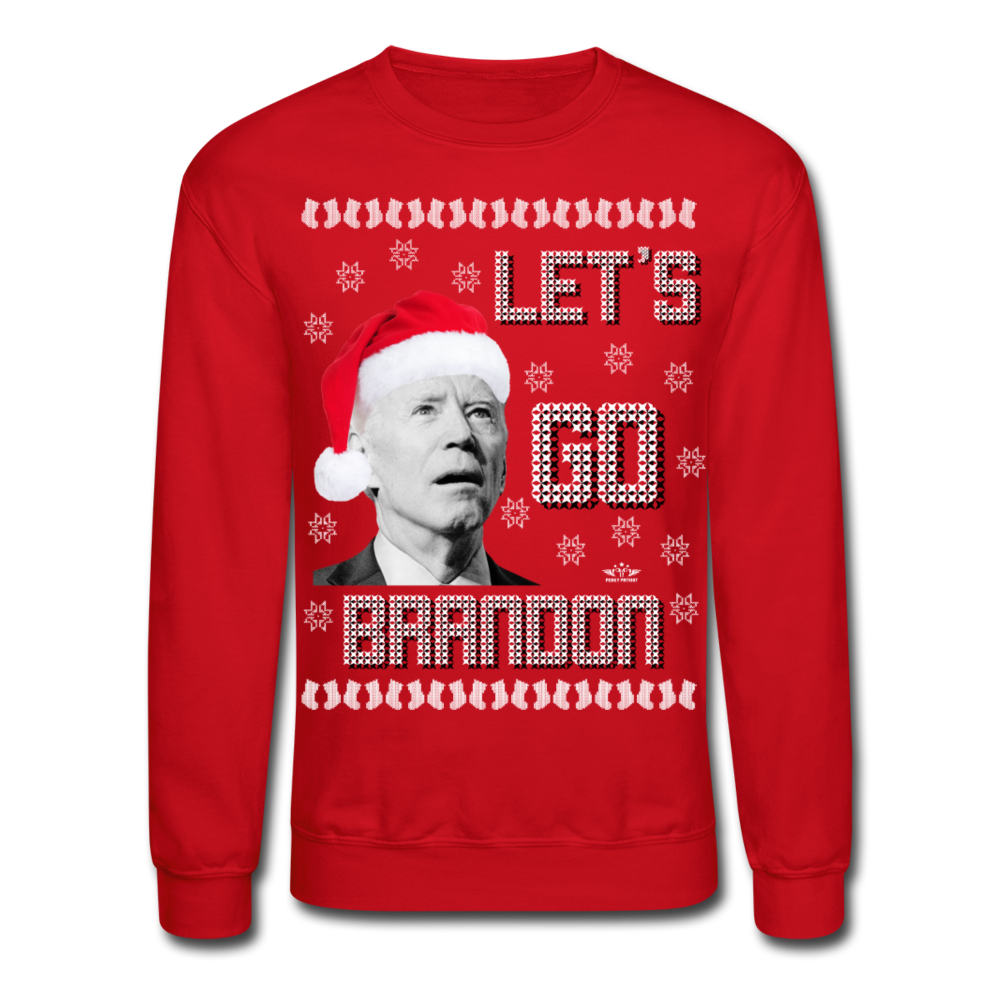 Let's Go Brandon Ugly Xmas Sweater Red SPOD - red