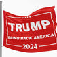 Trump 2024 Flag Bring Back America Red 3x5ft Flag for Donald Trump '24 Save America Supporters