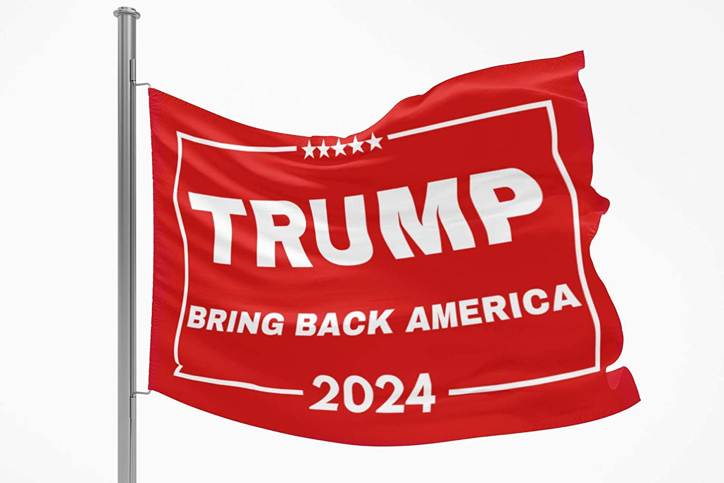 Trump 2024 Flag Bring Back America Red 3x5ft Flag for Donald Trump '24 Save America Supporters - 2 Flags